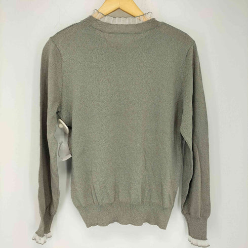 ルクールブラン le.coeur blanc シアーフリルニットプルオーバー レディース JPN:38